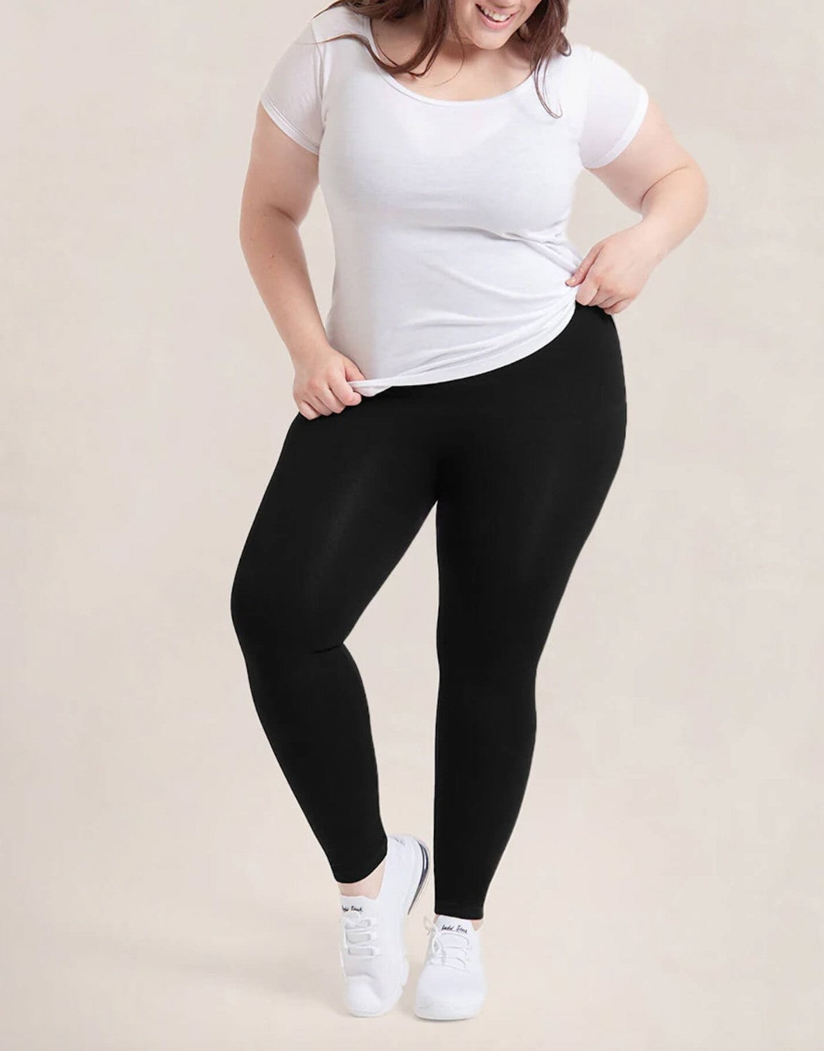 Colanți modelatori fără cusături cu talie medie