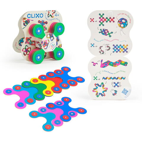Clixo® joc magnetic de construit - Tiny & Mighty (9 piese)